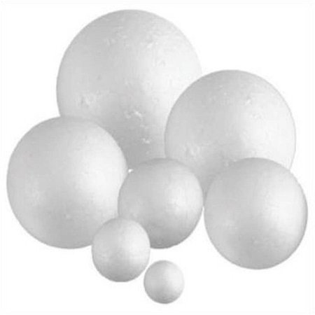 קלקר צורות כדור לבן גדלים שונים 